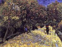 Gogh, Vincent van - Lane with Chestnut Trees in Bloom